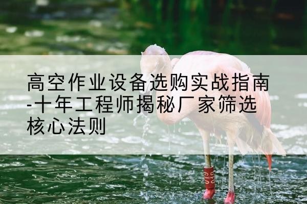 汝城剪叉式升降机厂家-高空作业设备选购实战指南-十年工程师揭秘厂家筛选核心法则